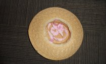 Straw Hat with Cherries